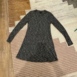 Topshop grey fall skater dress